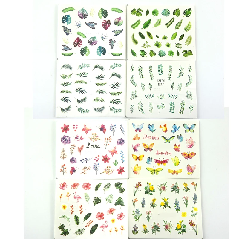 29 листов переводные наклейки для ногтей с тропическими листьями | Красота и