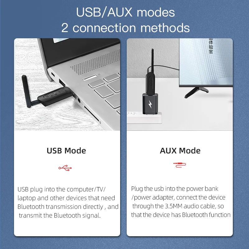 px csr8675 aptx hdll usb bluetooth 5 0 adapter for pc 3 5mm aux wireless audio transmitter for tv desktop laptop two link free global shipping