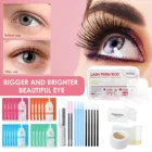 50 штset1 накладные ресницы для наращивания, тренировочный комплект практики подушечки для глаз Пинцет клей кольцо щеточка для ресниц Набор инструментов