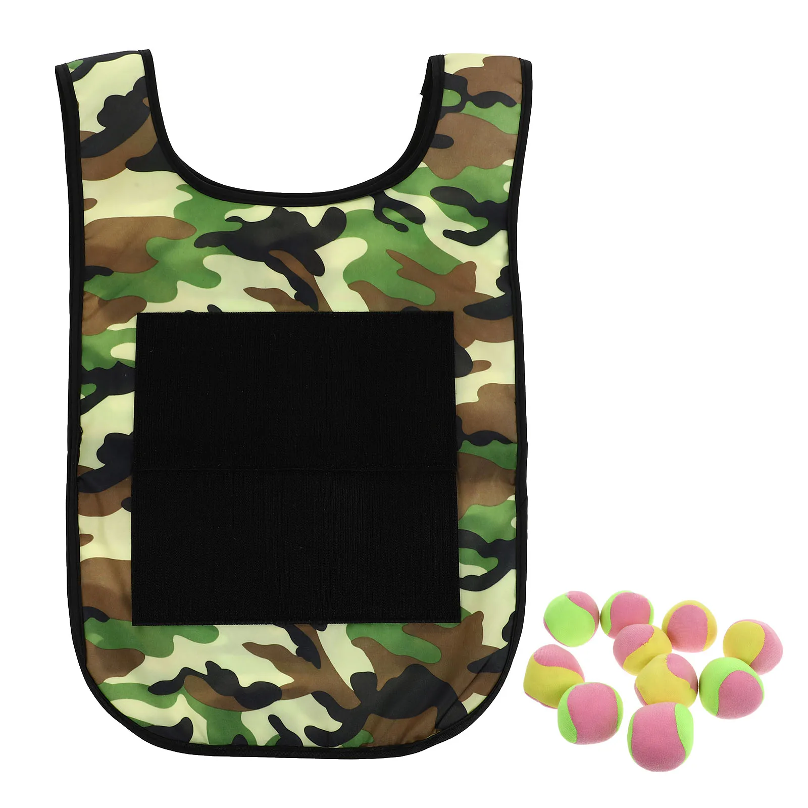

2 Sets Children Sticky Balls and Vests Game Props Sticky Balls Vest Playthings (Assorted Color)