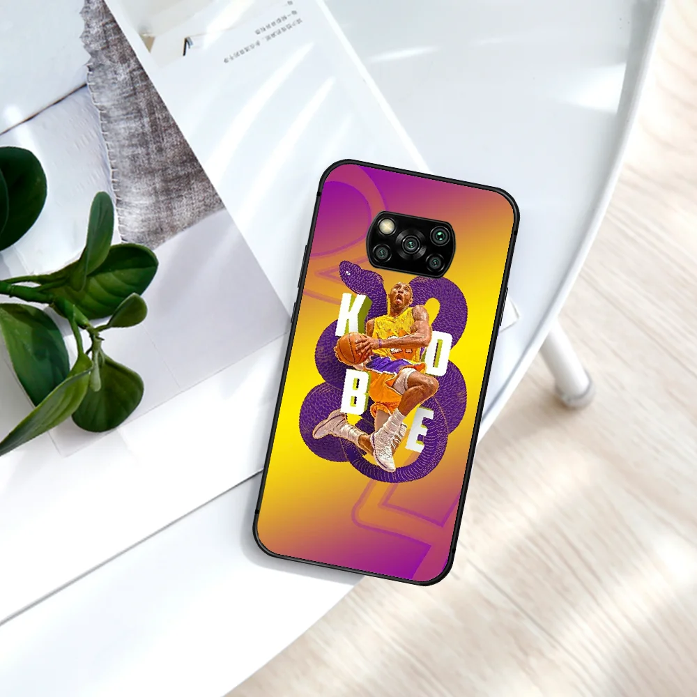 

Kobe Basketball Black Mamba 24 Phone Case For Xiaomi Mi Note 10 A3 9 MAX 3 A2 8 9 Lite Pro Ultra black Waterproof Tpu Prime