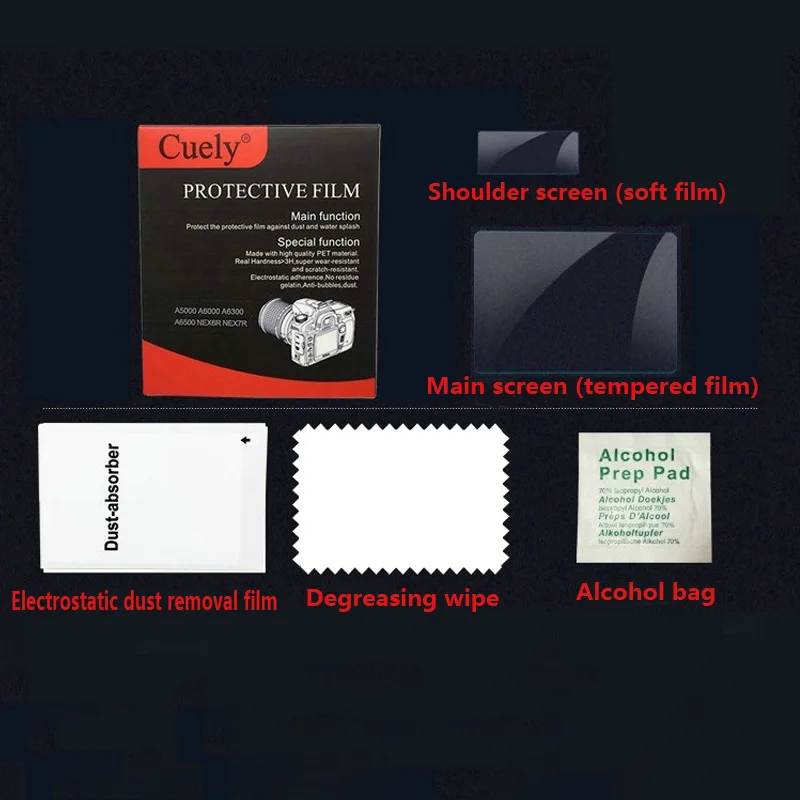 10 шт. Камера закаленное Стекло Экран протектор + маленькая Наплечная Защита