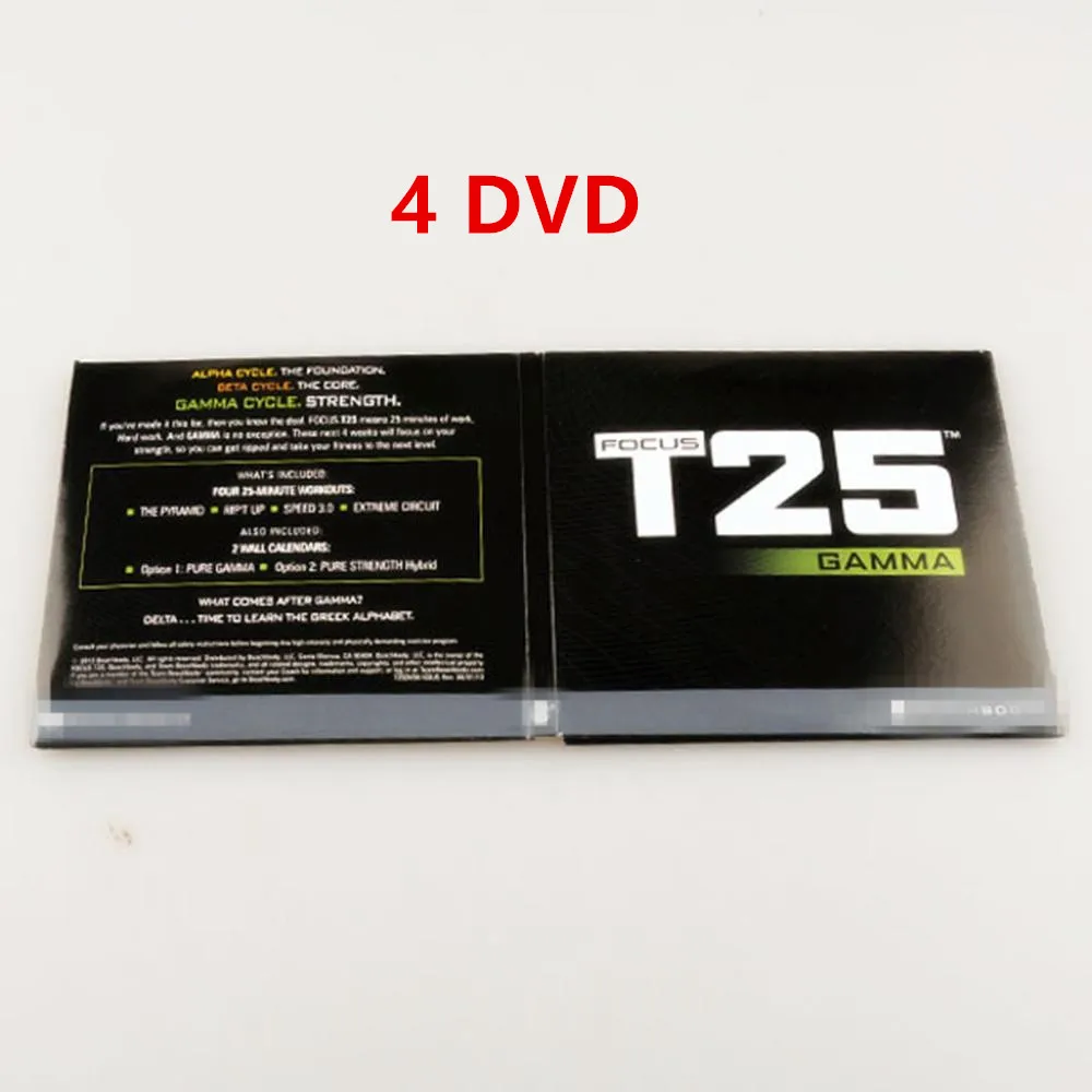 Тренировочные dvd-диски Focus T25 Gamma с 4 дисками календарем 10DVD или 4DVD | Электроника