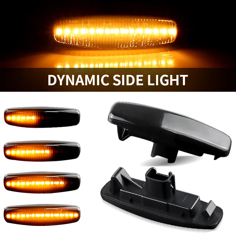 

2pcs Dynamic LED Side Marker Light Flowing Water Indicator Turn Signal Lights For Nissan Murano, PNZ51, TNZ51, Z51, Z51R, Z51Z