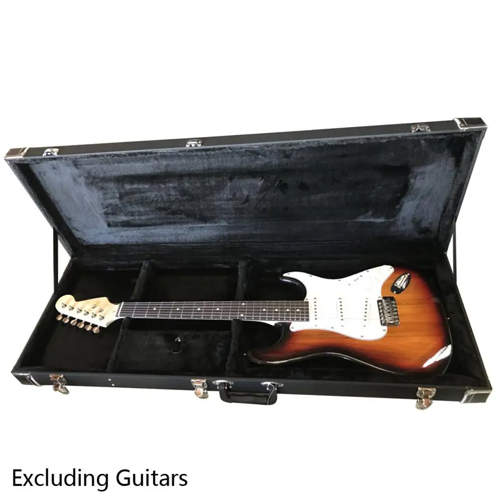

Glarry Electric Guitar Hard Case for Stratocaster Telecaster Style Guitar Waterproof Guitar Effect Pedalboard Bag