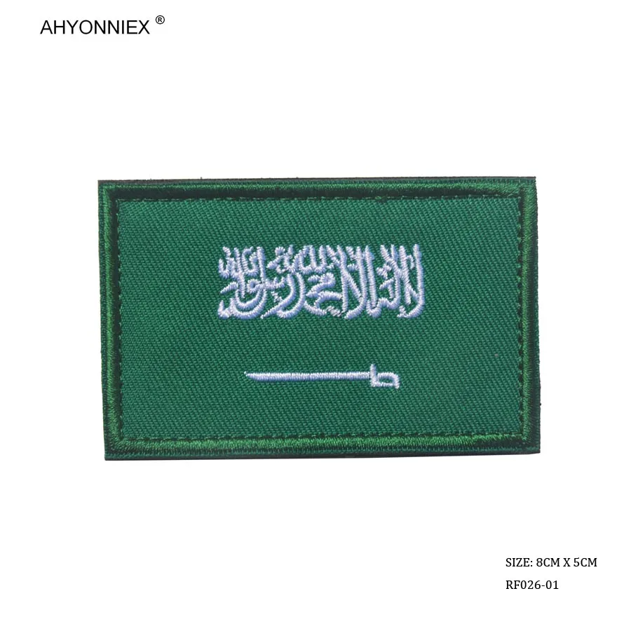 1 шт. 3D Флаг Южной Азии Индия Ирак Оман Катар вышивка патчи флаг страны нарукавник