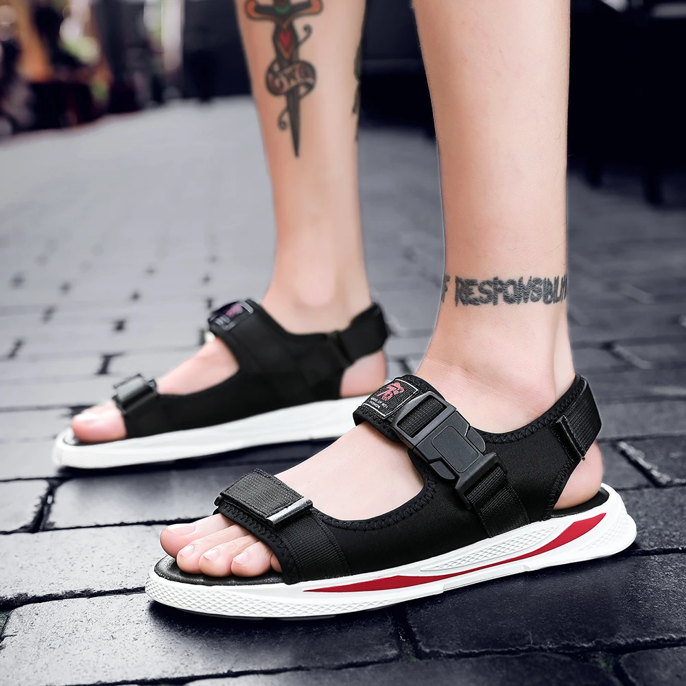 

Sandalias De Casa Sandale Homme Sport Sandals For Men Sandalias Hombre Summer Leather Classic Roman Beach Sandalia Rasteira
