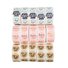 500 шт.рулонные наклейки дизайн спасибо подарок этикетки для печати наклейки для конвертов пасхальное сафари тематические праздничные Детские сувениры Скрапбукинг Ремесло