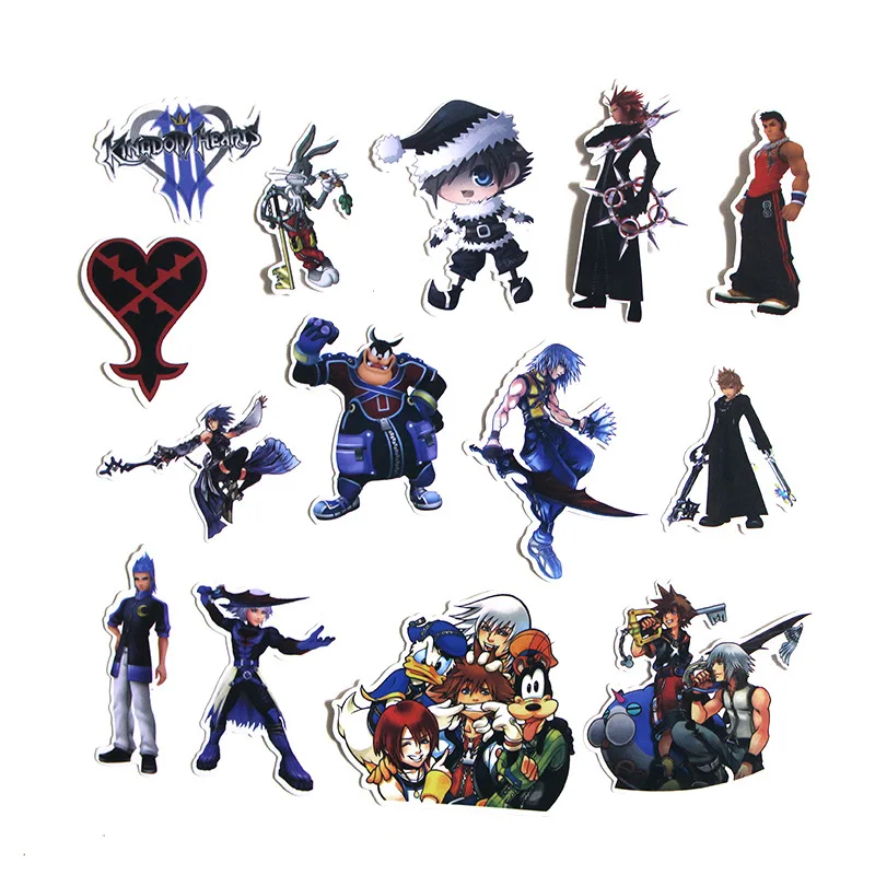 

10/50pcs Kingdom hearts Toy funny for DIY scrapbooking album car Luggage Laptop Motorcycle notebook decal Waterproof Stickers