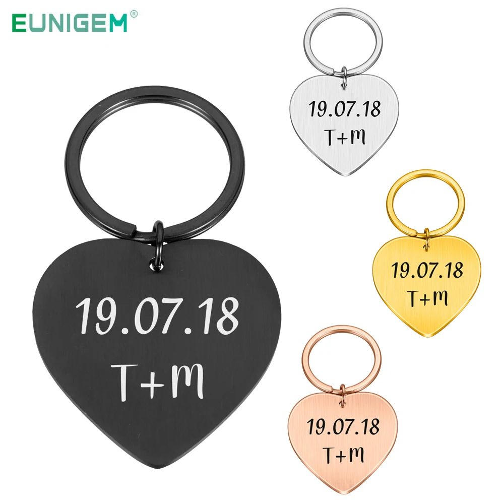 Брелок для ключей на заказ подарок ко Дню Святого Валентина мужчин и женщин с