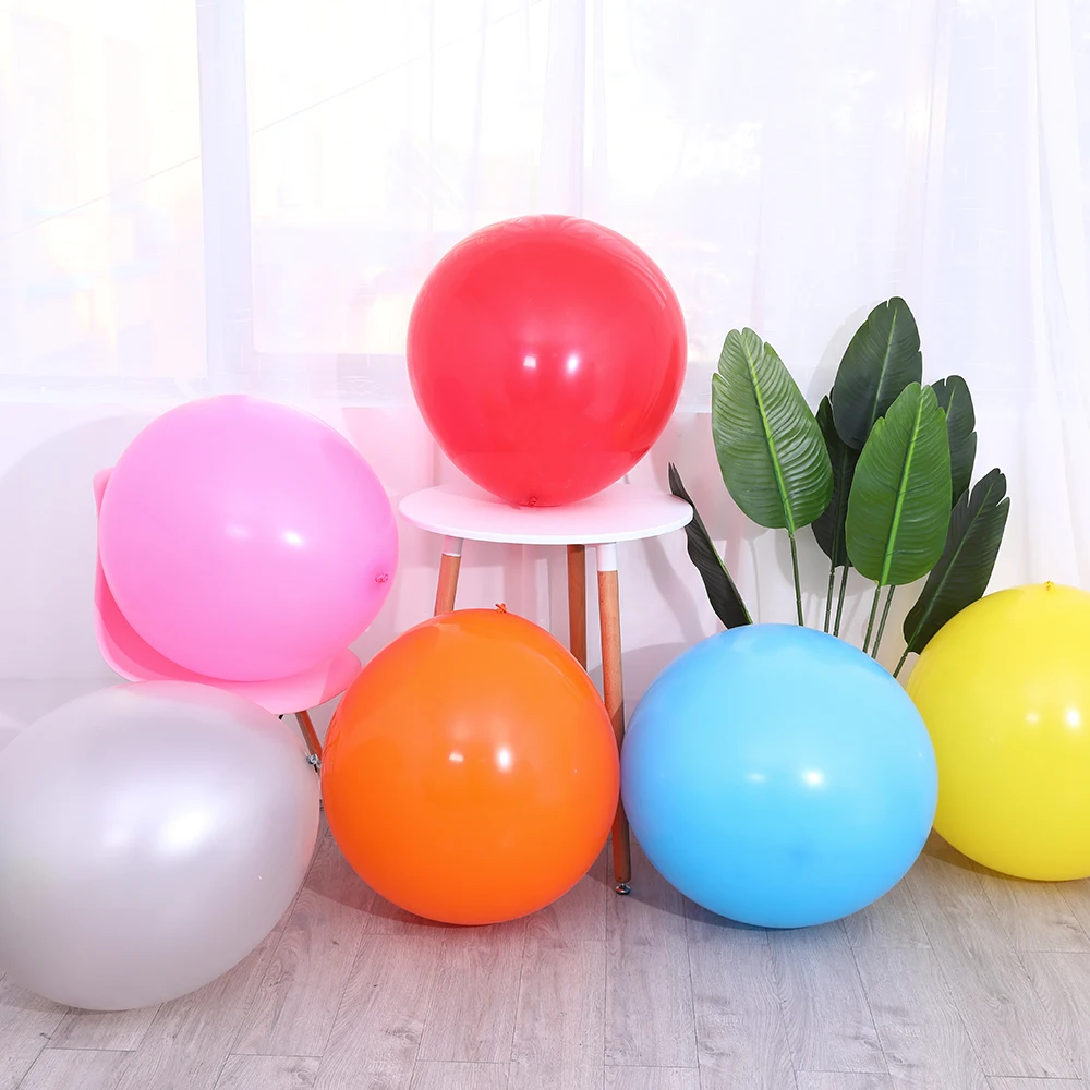 

1PC Giant 90cm 36 inch Colorful Round Latex Balloons Helium Inflable Wedding Birthday Party Large Balloon Decoration