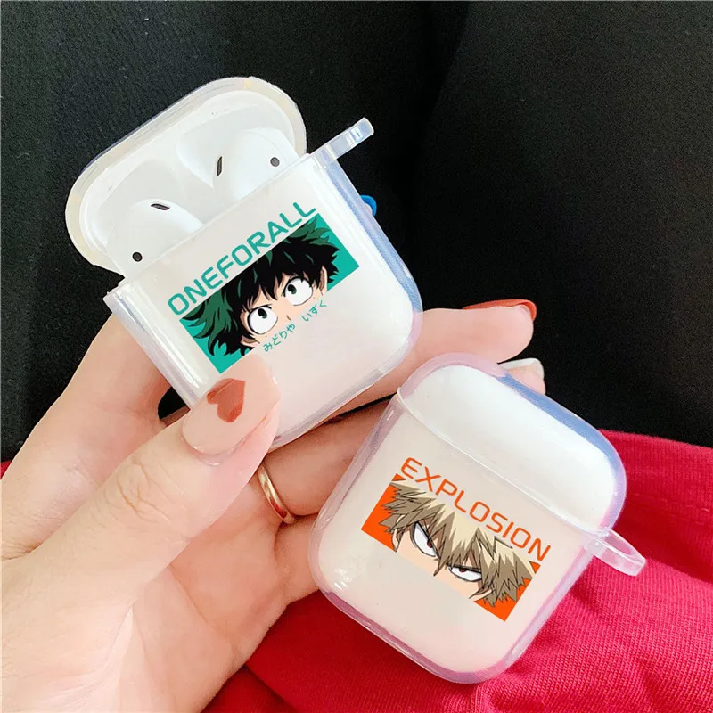 Чехол для наушников Airpods 2 1 чехол беспроводных с милыми персонажами моя геройская