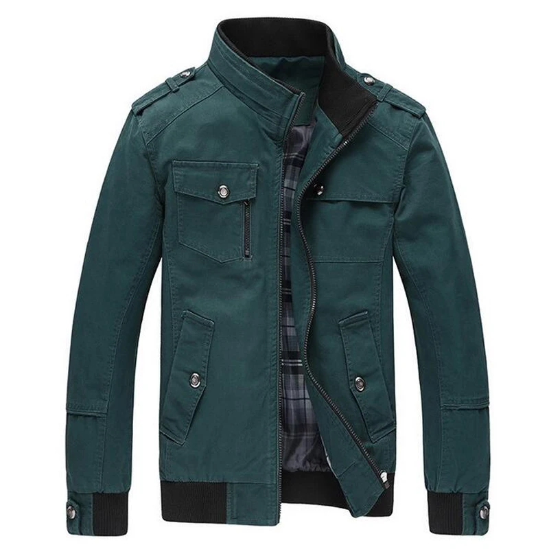 

Male Jacket Cotton Jackets Men Stand Collar Mens Jackets Fashion Casual Outerwear Brand New Autumn & Winter Coat wholesale