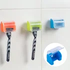 Настенный держатель для бритвы и зубных щеток на присоске