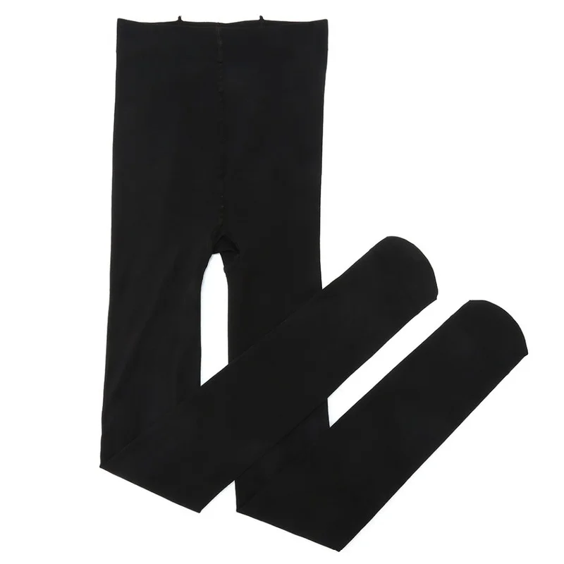 Размера плюс ультра-эластичные чулки Колготки для девочек WomenThin сезон черные