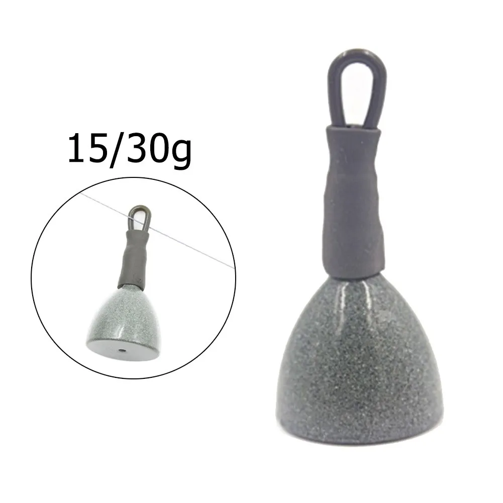 

15/30g Fishing Back Leads Weight Fish Line Secure Clips Tackle Accessory Wear Resistant Nano-coating Design Fishing Accessories