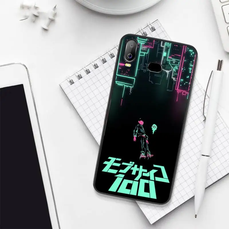 Мягкий силиконовый чехол для телефона из ТПУ CUTEWANAN Anime Mob психоделический 100 Samsung A10