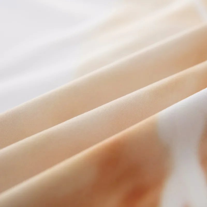 Милые комплекты постельного белья Королевский размер белая собака пододеяльник