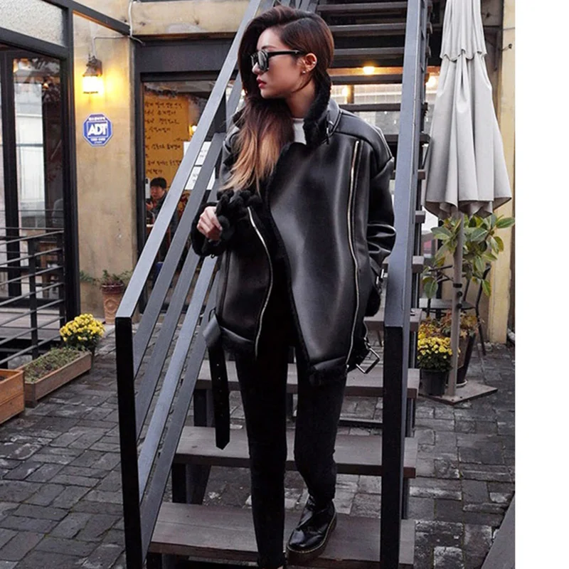 Куртка-Авиатор женская зимняя с меховым отворотом и бархатной подкладкой |