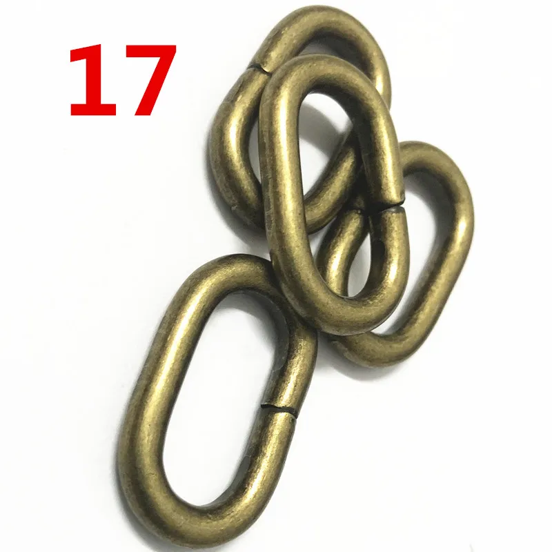 NO17 25mm BRONZE 100 шт. металлическое овальное кольцо пряжки для одежды часов аксессуары для рукоделия Швейные 16 мм 20 мм 25 мм 32 мм 35 мм 38 мм 50 мм 65 мм - Цвет: NO17 25mm BRONZE