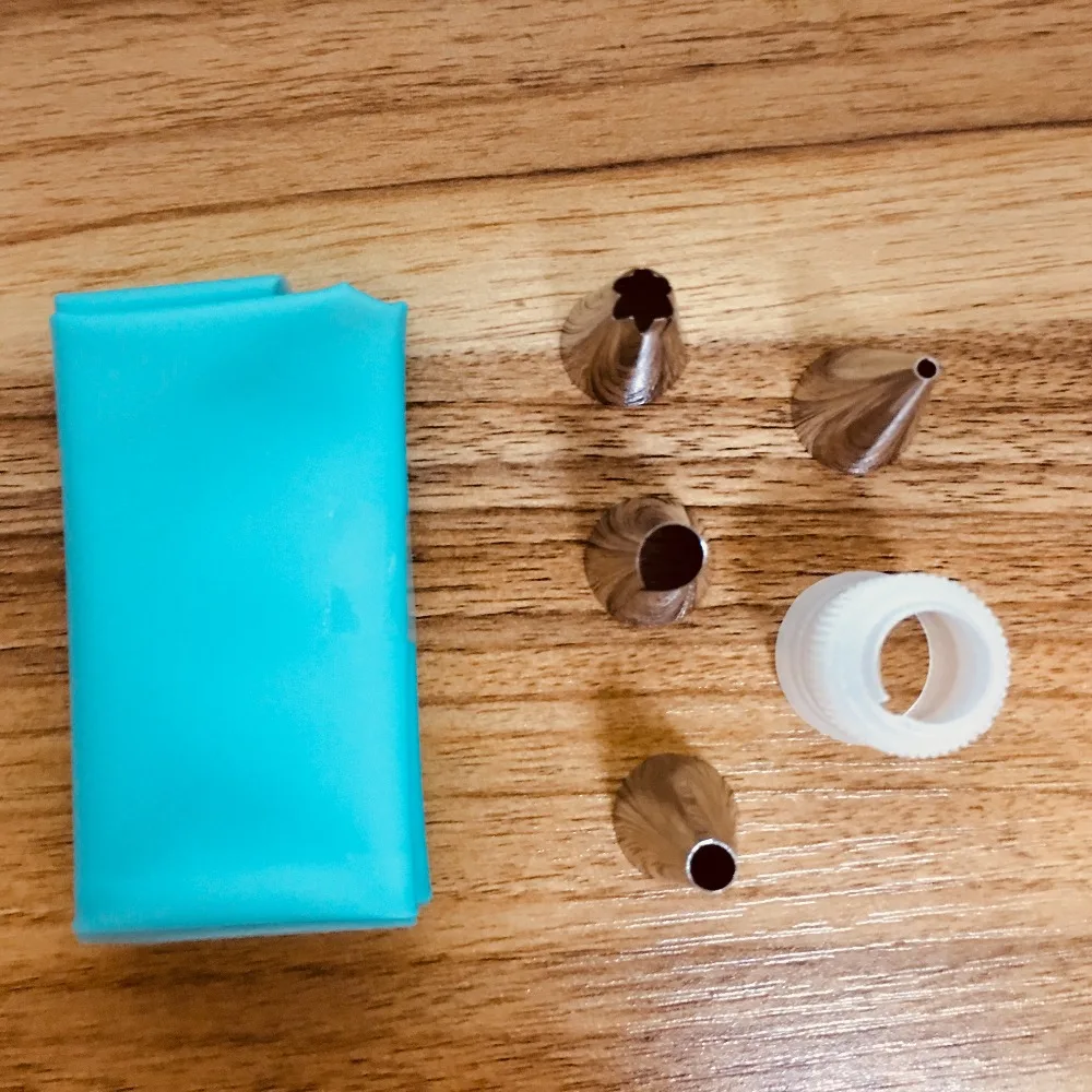 6 шт./лот силиконовые кухонные аксессуары кондитерский мешок для мороженого с