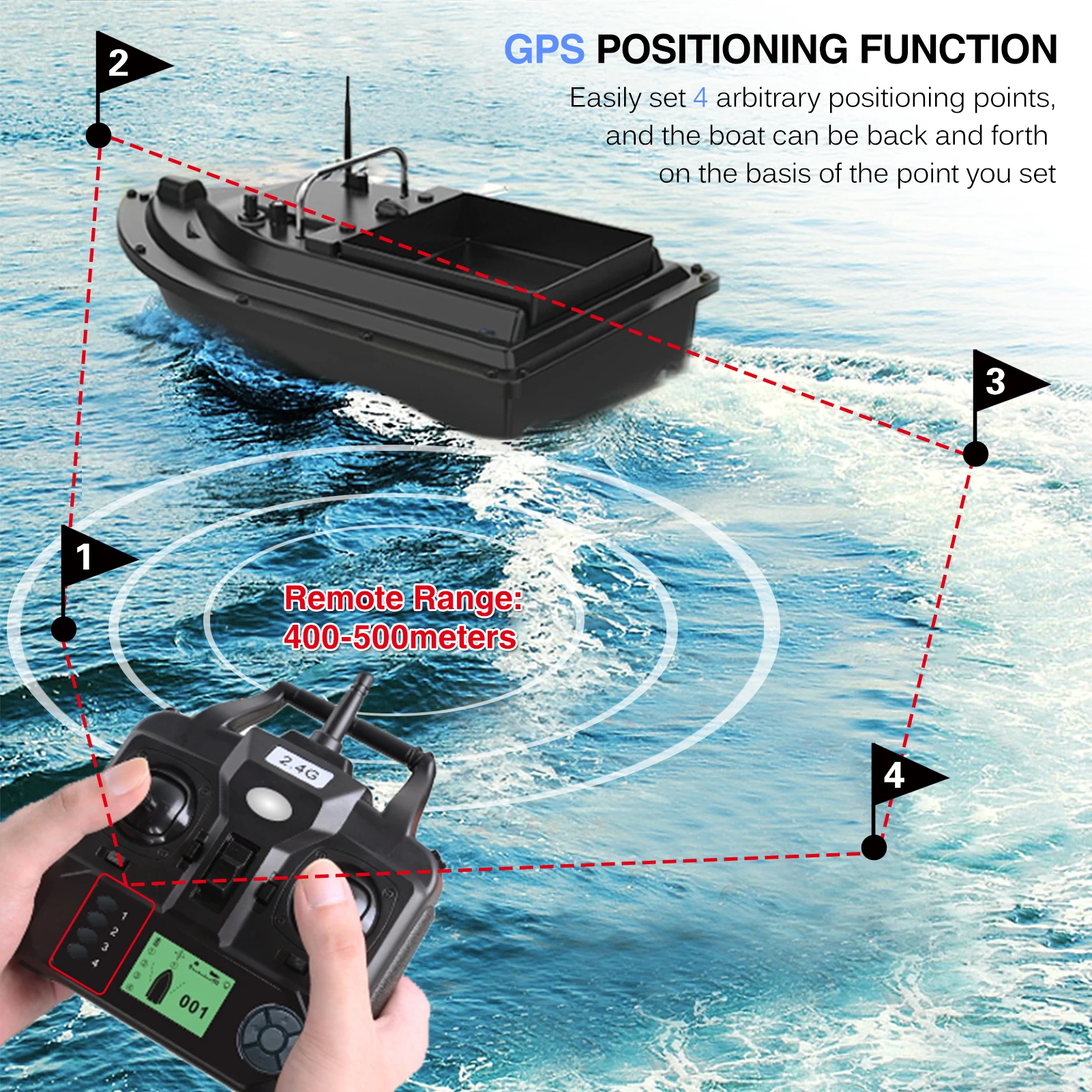 

GPS рыболокатор корабль игрушка скоростная лодка для рыбалки приманка лодка с большим контейнером для приманки Автоматическая лодка для при...