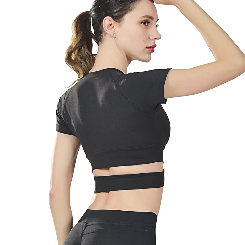 Женский спортивный бюстгальтер топ черный мягкий для йоги фитнес лифчик