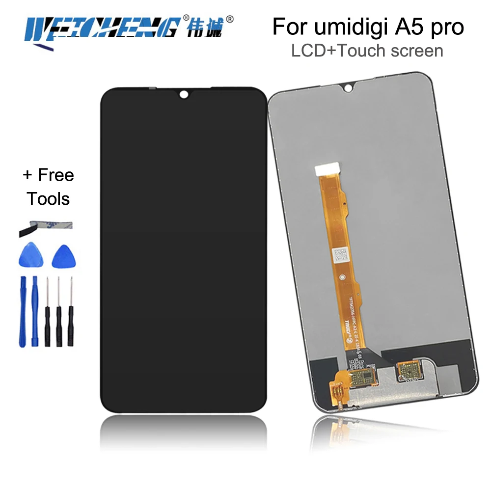 ЖК дисплей и сенсорный экран 6 3 дюйма для UMI Umidigi A5 Pro дигитайзер в сборе запасные