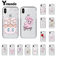 cute pink rabbit esther bunny diy painted beautiful phone case for iphone 13 11 pro xs max 8 7 6 6s plus x 5 5s se xr cover