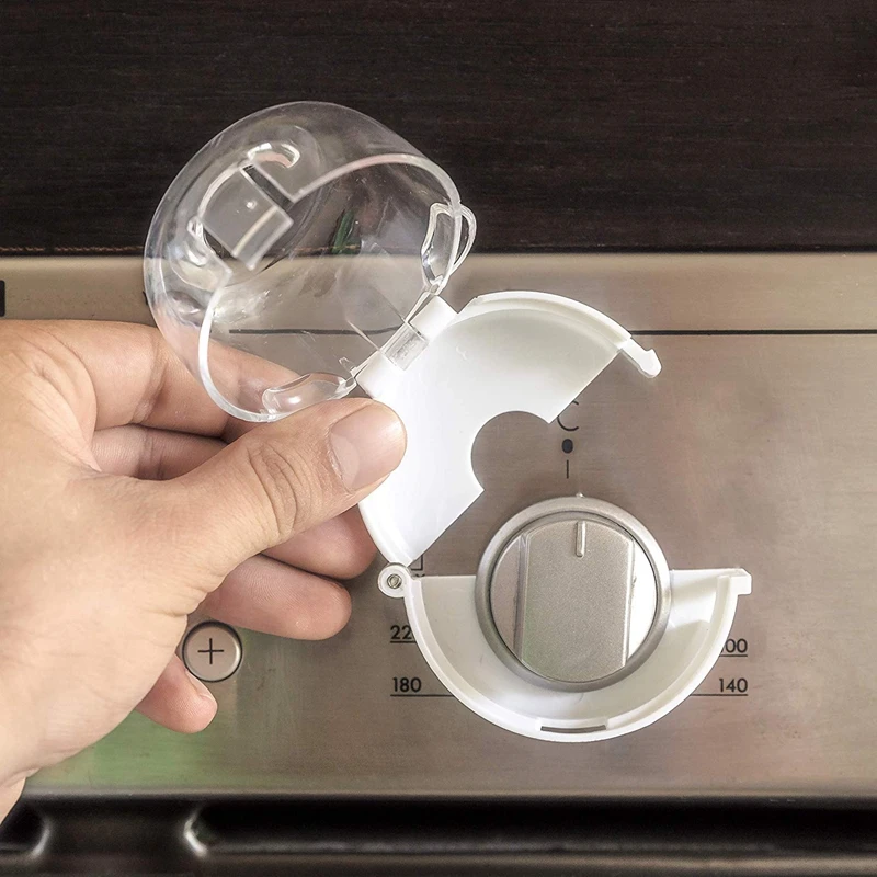 Ясная Защитная крышка для ручек 4 упаковки-Блокировка защиты от детей печей/печей