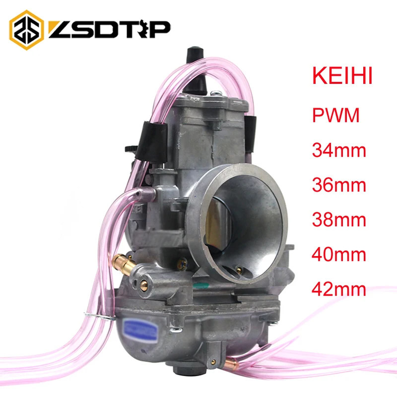 ZSDTRP PWM Racing Carb 34 36 38 40 42 мм Карбюратор для honda yamaha suzuki Kawasaki Мотоцикл Скутер ATV Байк 200