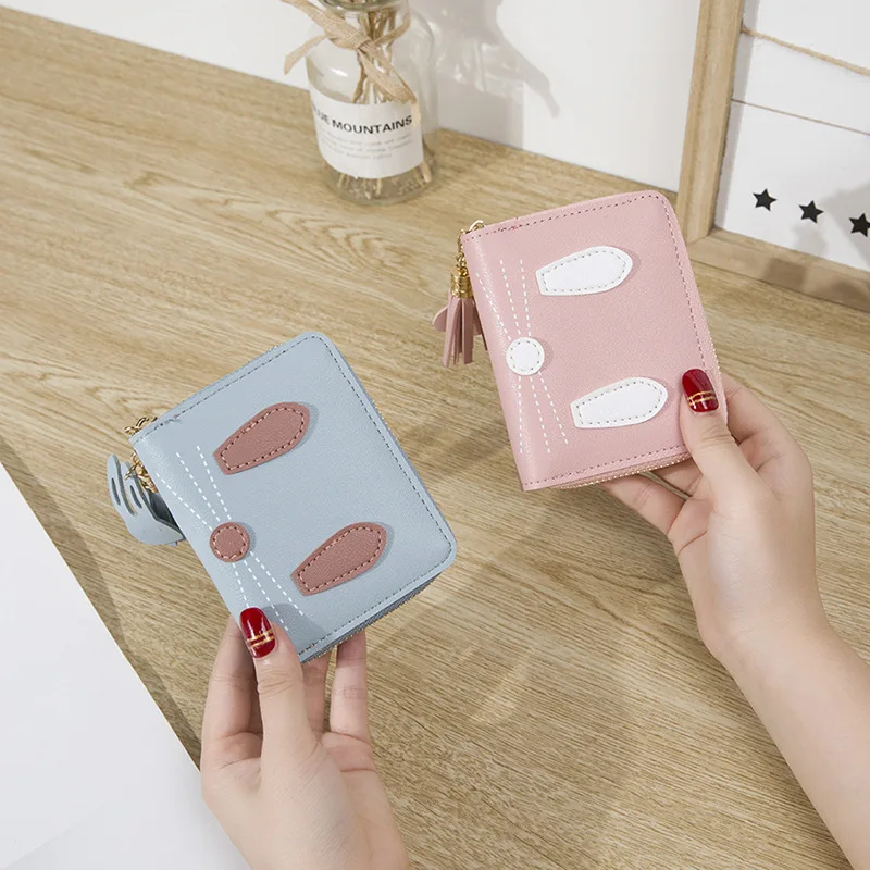 Модный женский мини кошелек из искусственной кожи Женский минималистичный для