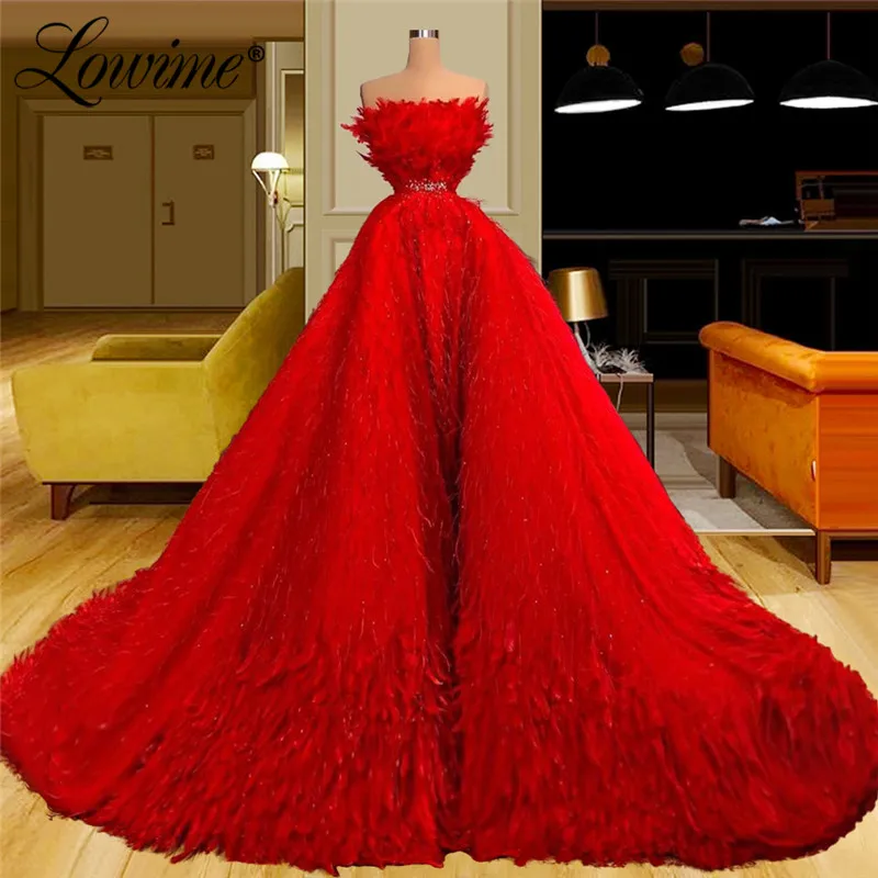 

Женское вечернее платье с перьями, красное платье с а-силуэтом, расшитое бисером, в арабском стиле, для торжественных мероприятий и вечеринок, 2021