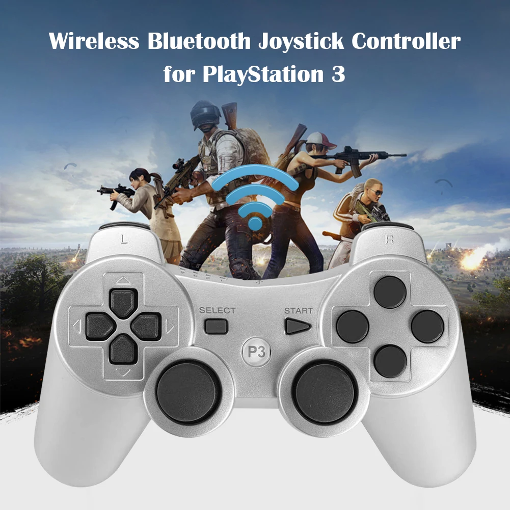 

NEW For PlayStation 3 Bluetooth-compatible gamepad dual vibration wireless game controller for PS3, supports a variety of games
