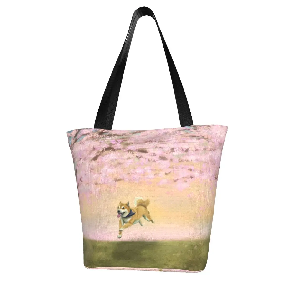 

Оптовая продажа, сумка для покупок Сиба-ину, ретро-сумка, Полиэстеровая уличная одежда, студенческие сумки