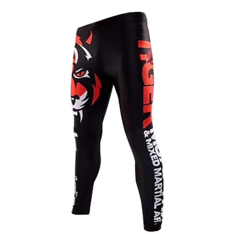 

MMA Men’s compression running sports gym fitness body fit shaper bodybuilding wear training pants tights quick dry pants