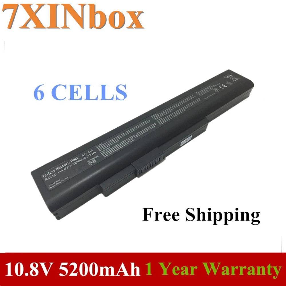 7XINbox 10 8 V 5200mAh лаптоп с Батарея A32-A15 A42-A15 A41-A15 для MSI CR640 CX640 A6400 CX640DX CR640DX CR640MX |