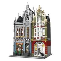 model building blocks the weapon museum with 6 action figures modular street view bricks moc set gifts educational toys for kids