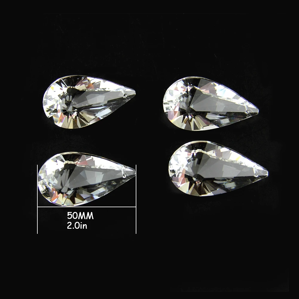 

50mm/63mm/76mm New Style Clear K9 Crystal Chandelier Hanging Prism Suncatchers Glass Lighting Pendant Drops