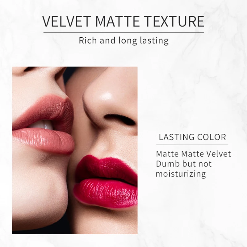 4 шт./компл. в виде сигареты губная помада матовая водостойкая длительного Дымная