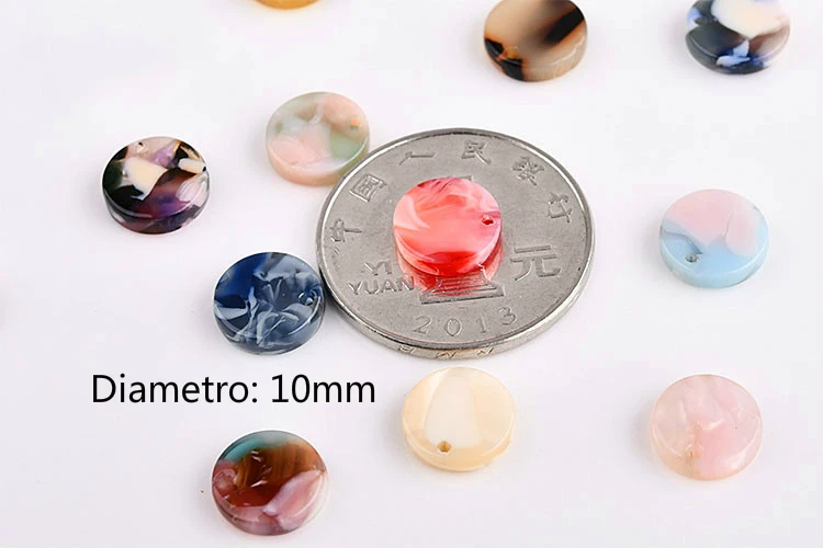 Круглые сережки из уксусной кислоты ручная работа подвеска для ушей ювелирный