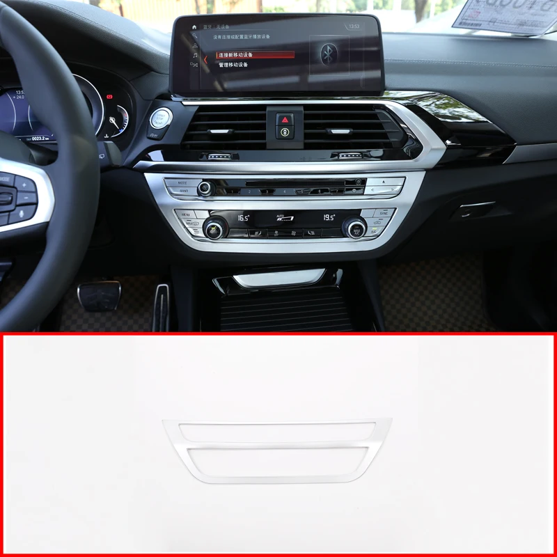 

Для BMW X3 X4 G01 G02 2018-2020 автомобильный ABS кондиционер воздуха с центральным управлением кнопка регулировки громкости рамка украшения аксессуар...