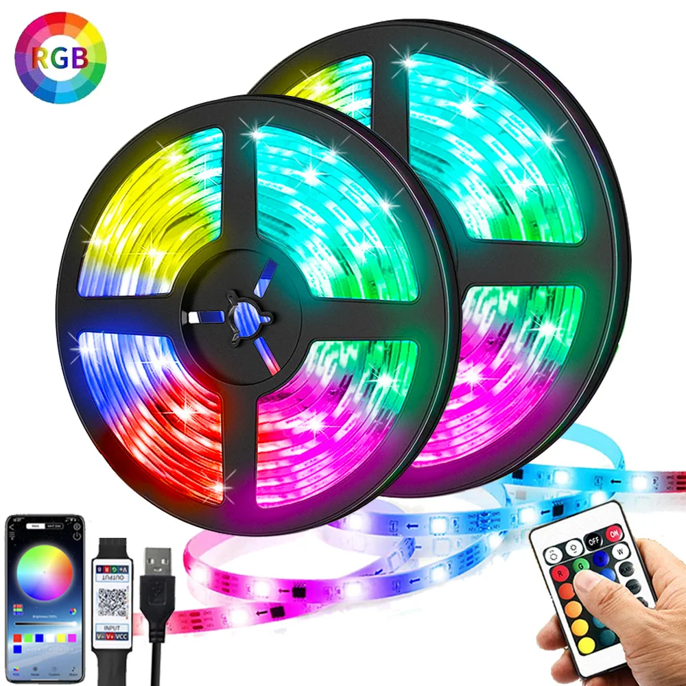 Светодиодная лента RGB 5050 2835 с Bluetooth управлением USB 5 В|Светодиодные ленты| |