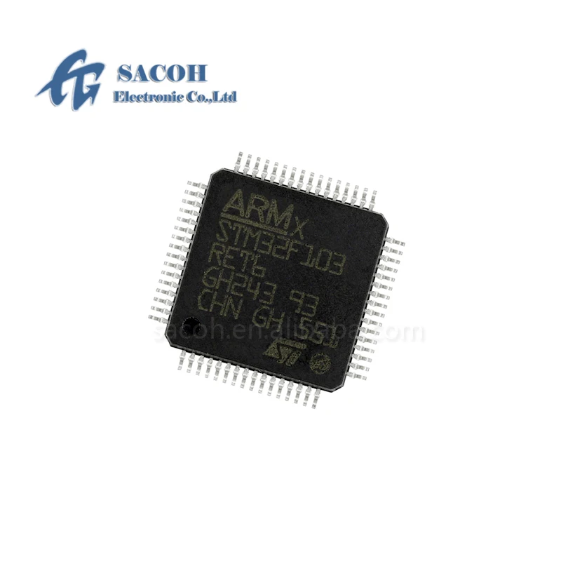 

1PCS New OriginaI STM32F103RET6 STM32F103RET6TR or STM32F103RET7 or STM32F103REY6 STM32F103REY7 STM32F103 LQFP-64 32Bit MCU