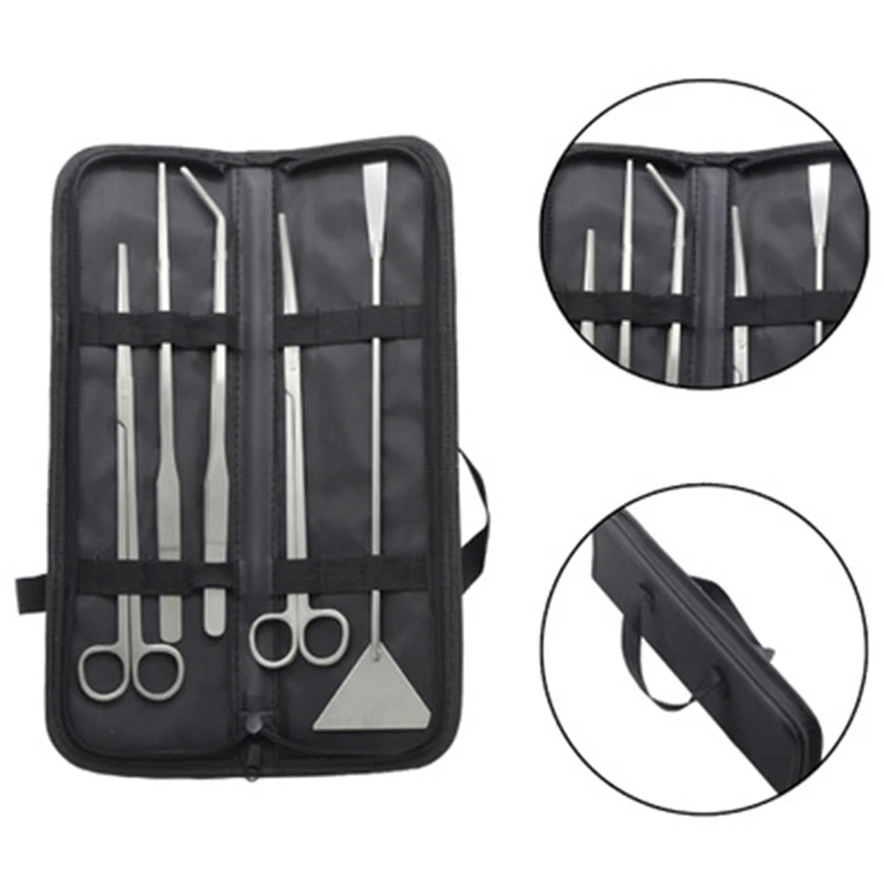 

3/4/5/6 шт набор Инструменты для аквариума набор растений пинцет и ножницы травы Нержавеющая сталь инструменты для очистки растений аквариум ...
