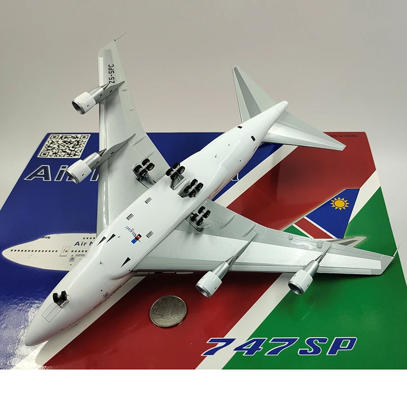 

Diecast 1/200 Scale B747SP ZS-SPC Namibia Airlines Plane Model Alloy with Lading Gear Aircraft Collectible Display