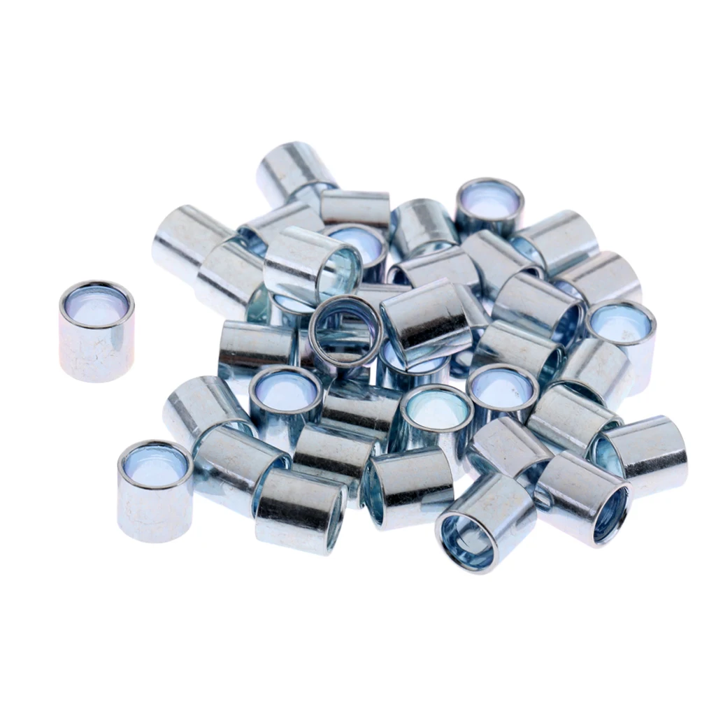 

40 Pieces/Pack Metal Sturdy Longboard Skateboard Bearings Spacers Hardware Accessories