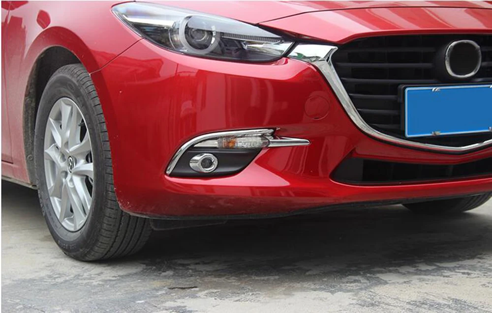 Для Mazda 3 M3 Axela 2017 2018 хромированный передние противотуманные фары светильник