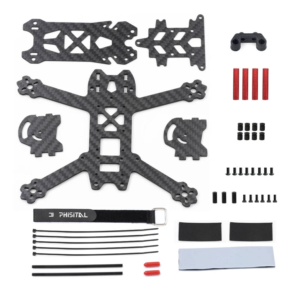 PHISITAL KUN HD3 3-дюймовый Опора 150 мм цифровая система FPV HD Квадрокоптер в свободном
