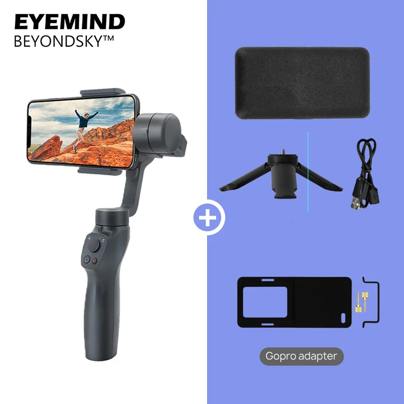 Зеленый Beyondsky Eyemind 2 3-осевой Ручной Стабилизатор для iphone huawei p30 Android телефон Gopro Hero 6 7 VS DJI Osmo Mobile 2 - Цвет: Зеленый